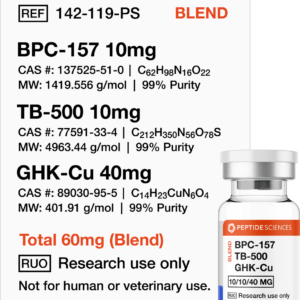 BPC-157, TB-500, GHK-Cu 60mg (Glow Blend)