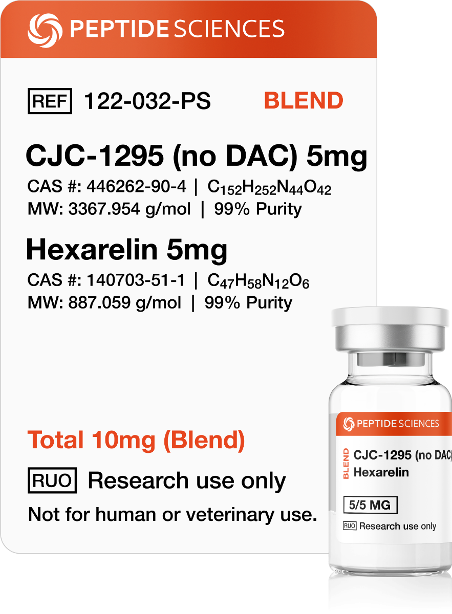 CJC-1295 (no DAC), Hexarelin 10mg (Blend)