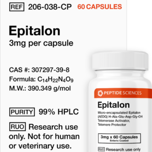 Epitalon 3mg (60 capsules) (Telomere Length)