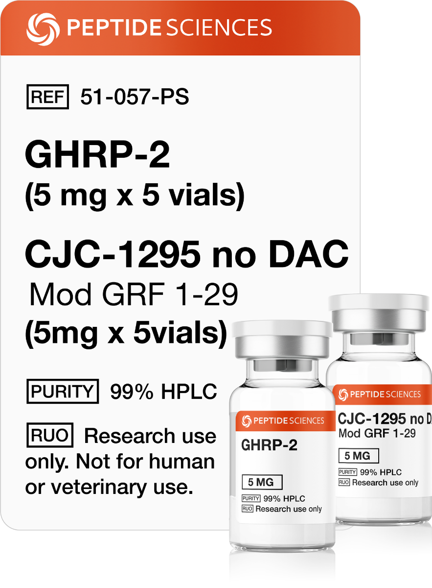 GHRP-2 (5mg x 5) and CJC-1295 no DAC (5mg x 5)