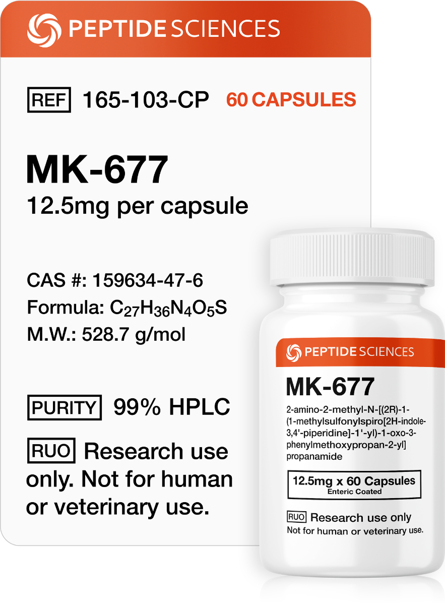 MK-677 (Ibutamoren) 12.5mg (60 Capsules)