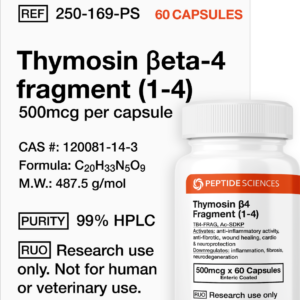 Thymosin Beta-4 Fragment (1-4) (Ac-SDKP) 500mcg (60 Capsules)